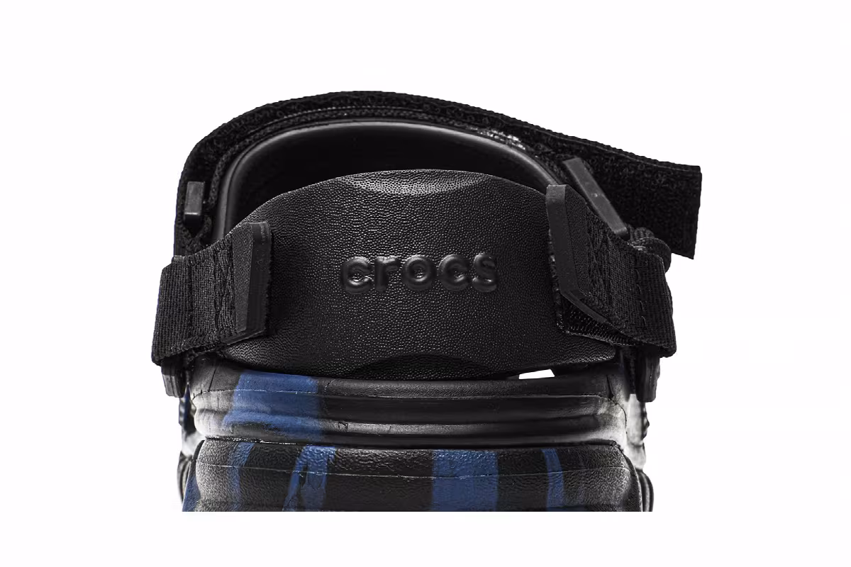 Post Malone x Crocs Duet Max Clog Blue Camo, view 8