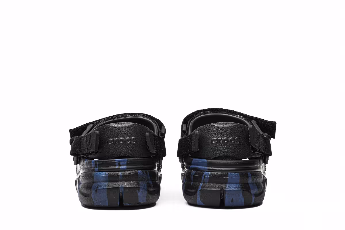 Post Malone x Crocs Duet Max Clog Blue Camo, view 7