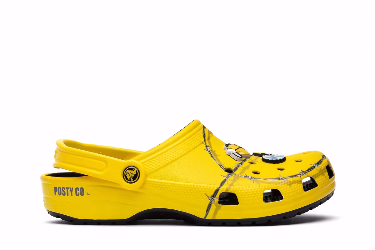 Post Malone x Crocs Clog Barbed Wire, view 2