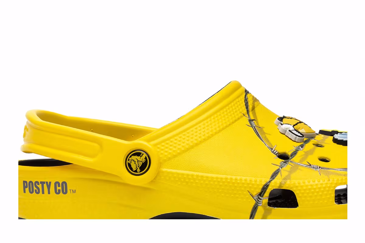 Post Malone x Crocs Clog Barbed Wire, view 3