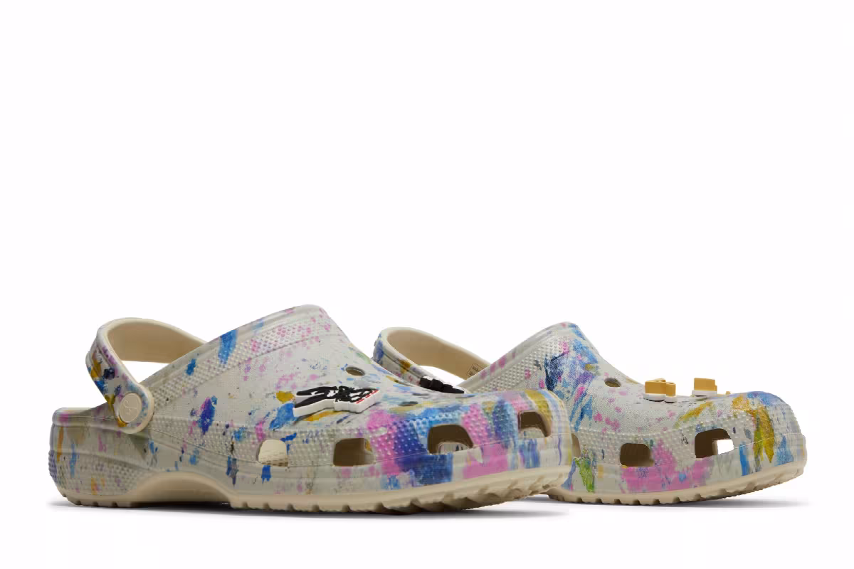 Awake NY x Crocs Classic Clog Paint Drip, view 9
