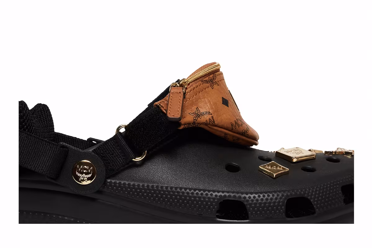 Crocs MCM x Classic Clog Mini Fanny Pack - Black, view 3