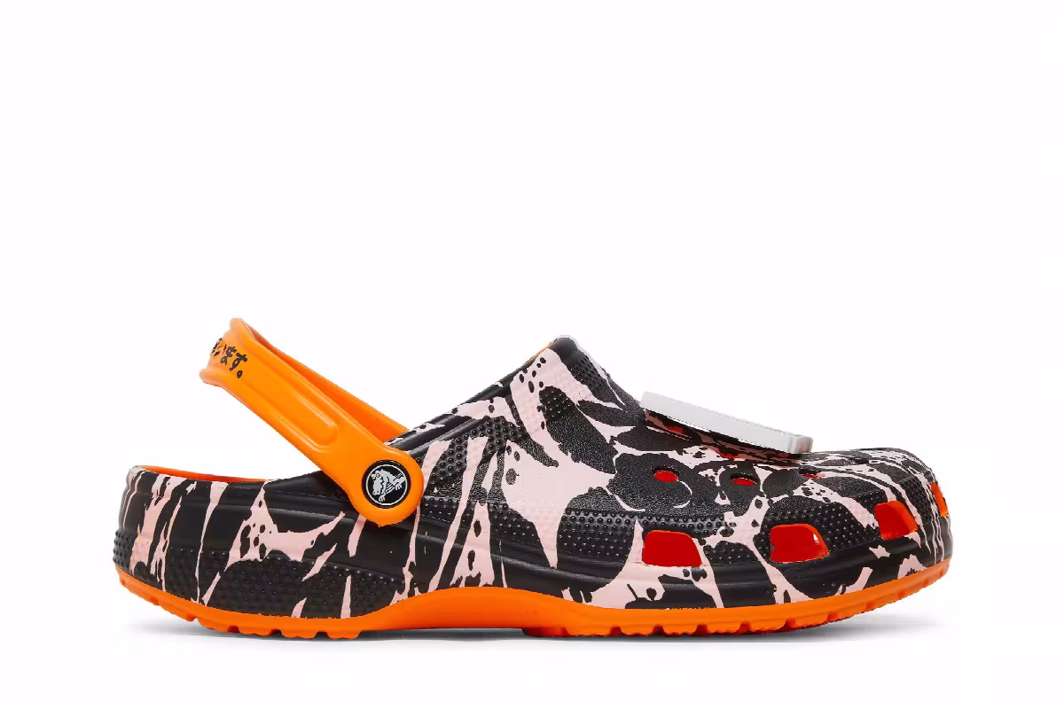 Stance x B. Thom x Crocs Classic Clog Floral Stencil, view 2