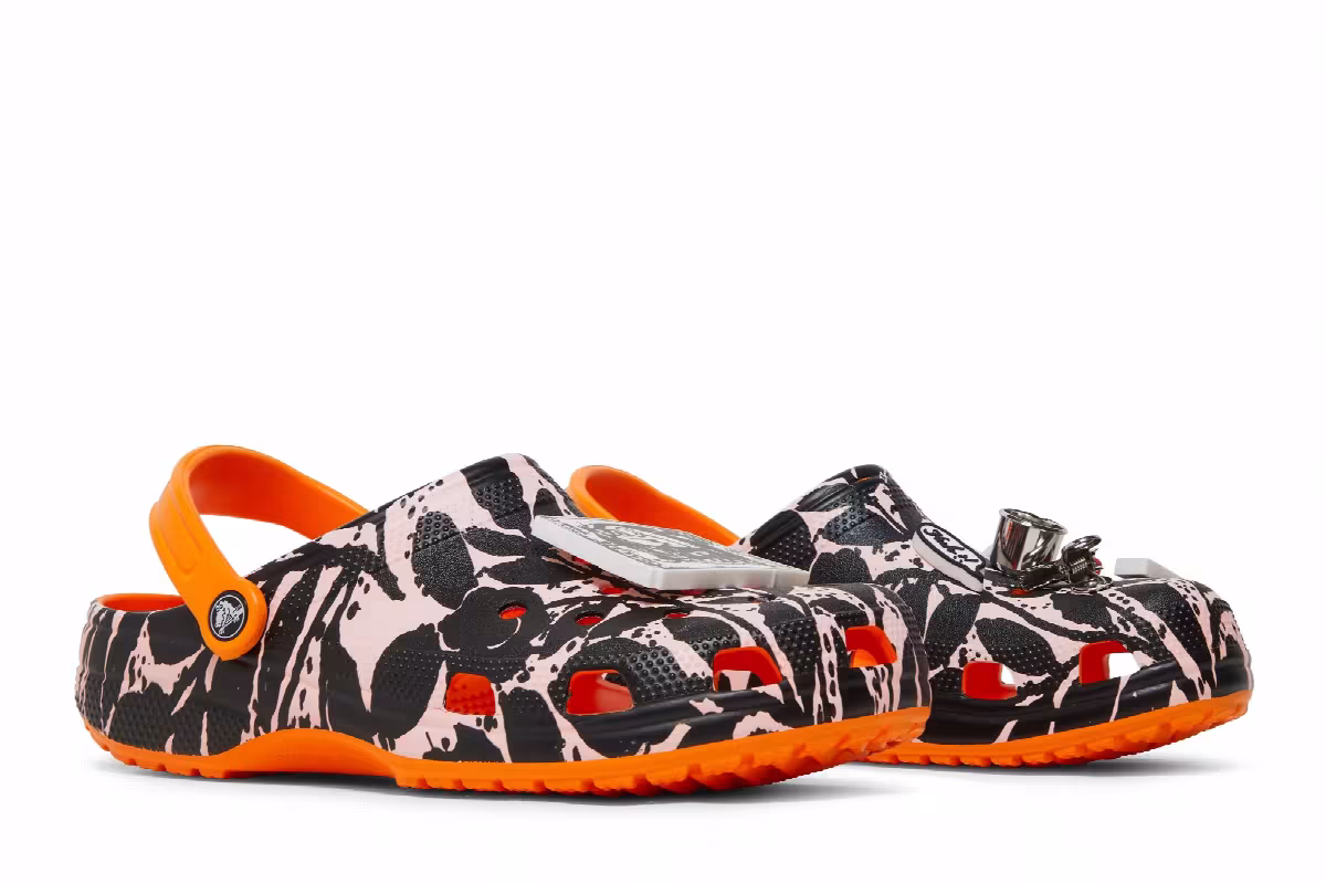 Stance x B. Thom x Crocs Classic Clog Floral Stencil, view 9