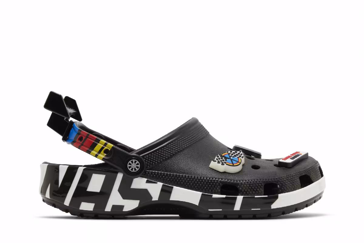 Nascar x Crocs Classic Clog Black, view 2