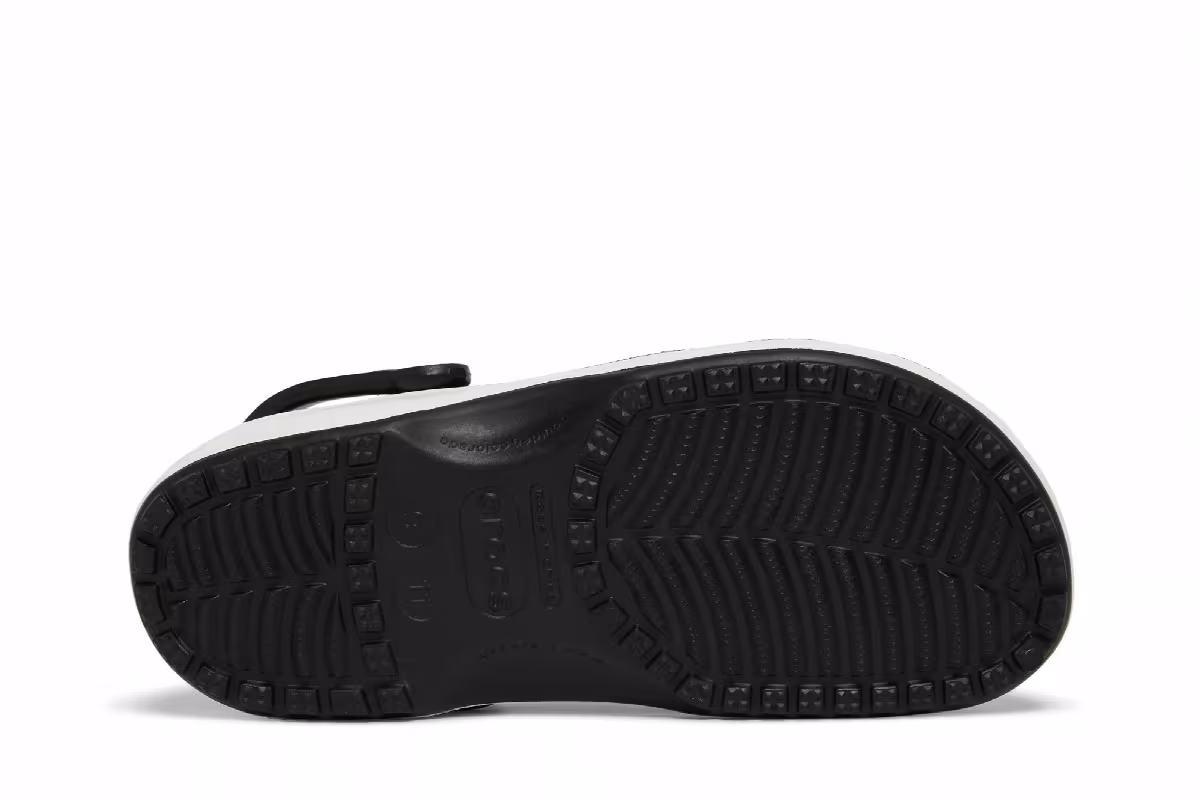 Mastermind Japan x Crocs Classic Clog Black White, view 5