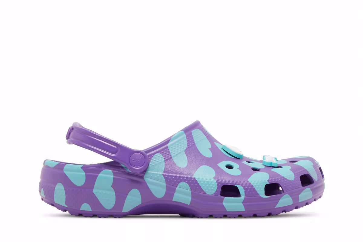 Awake NY x Crocs Classic Clog Home Is Where The Heart Is - Purple, view 2