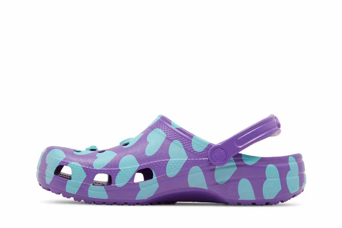 Awake NY x Crocs Classic Clog Home Is Where The Heart Is - Purple, view 4