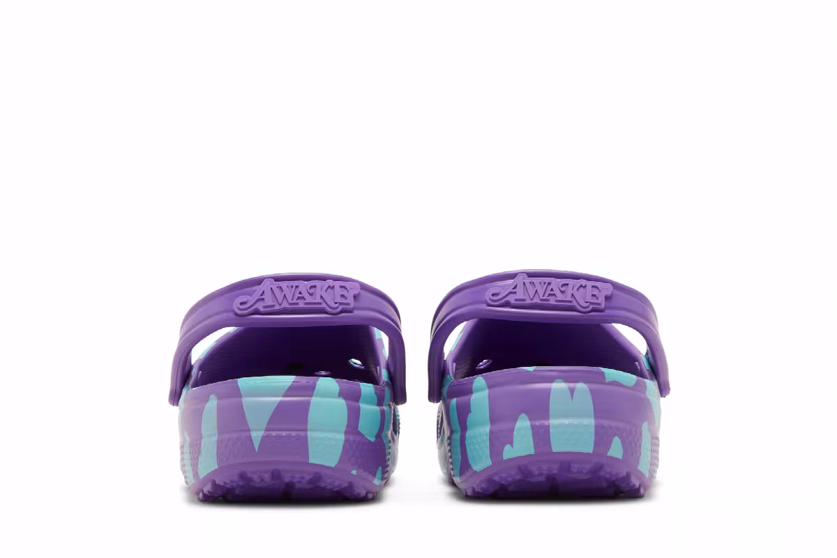 Awake NY x Crocs Classic Clog Home Is Where The Heart Is - Purple, view 7