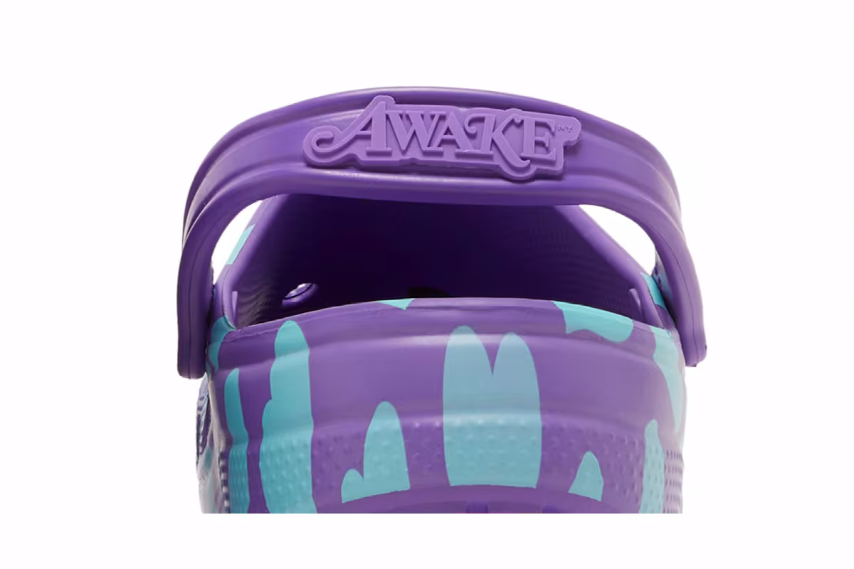 Awake NY x Crocs Classic Clog Home Is Where The Heart Is - Purple, view 8