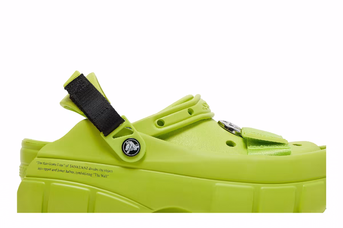Sankuanz x Crocs Clog Lime Punch, view 3