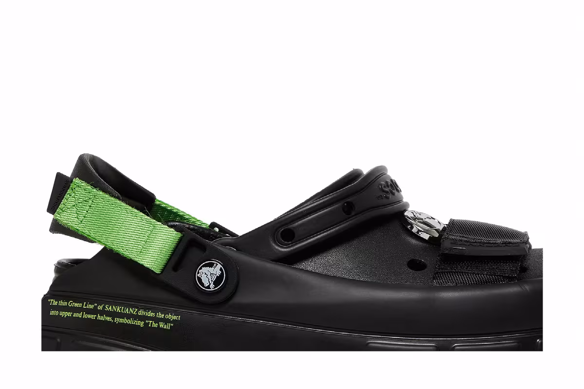Sankuanz x Crocs Clog Black, view 3
