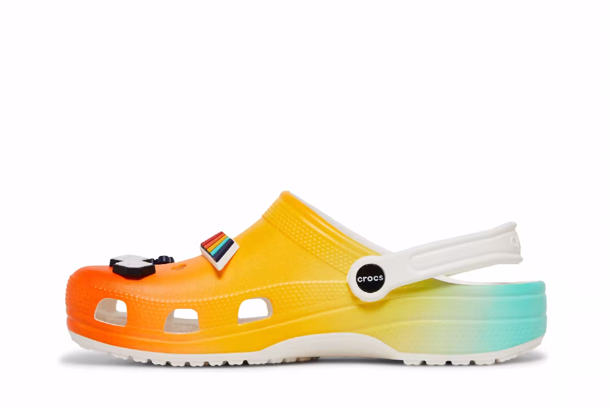 Free & Easy x Crocs Classic Clog Sunset, view 4