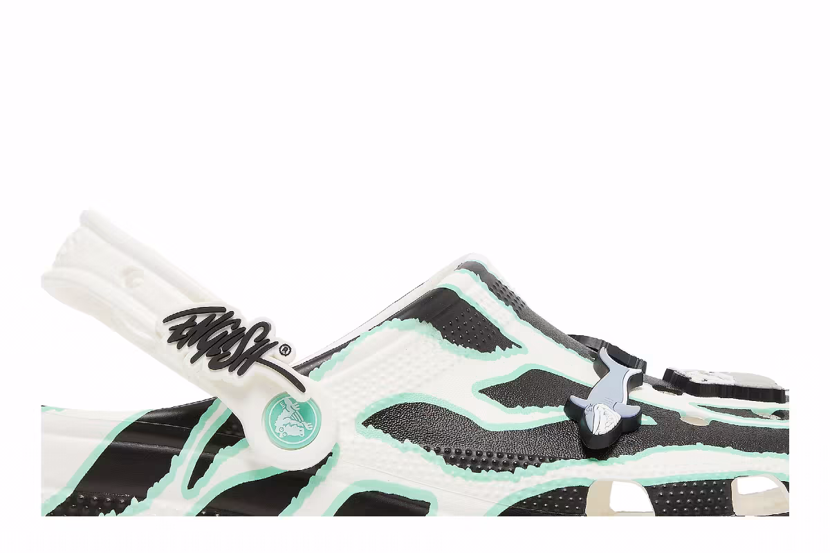 Crocs Ron English x Classic Clog Animal Stripes, view 3