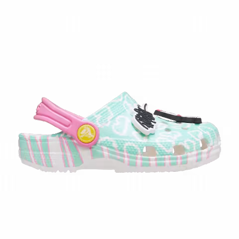 Crocs Ron English x Classic Clog Kids 'Party Animals - Cheetah Pistachio'