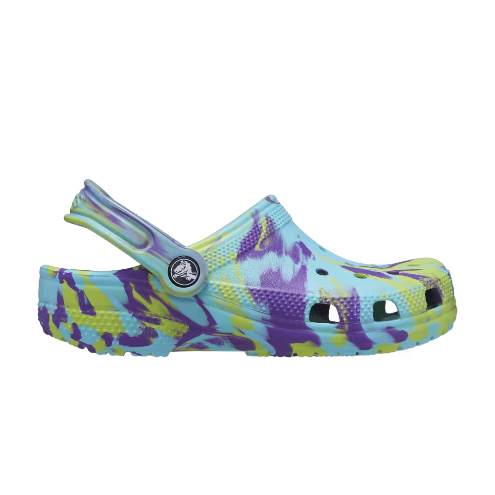Crocs Classic Clog Kids Marbled - Neptune Purple