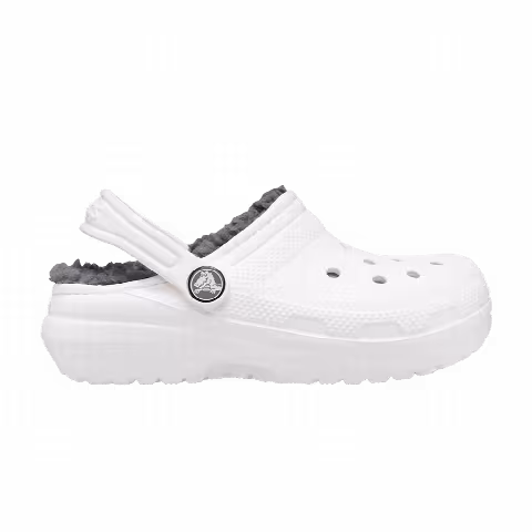 Crocs Classic Lined Clog Kids 'White Grey'
