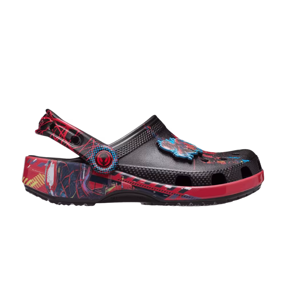 Spiderverse Miles x Crocs Classic Clog Kids Black Red