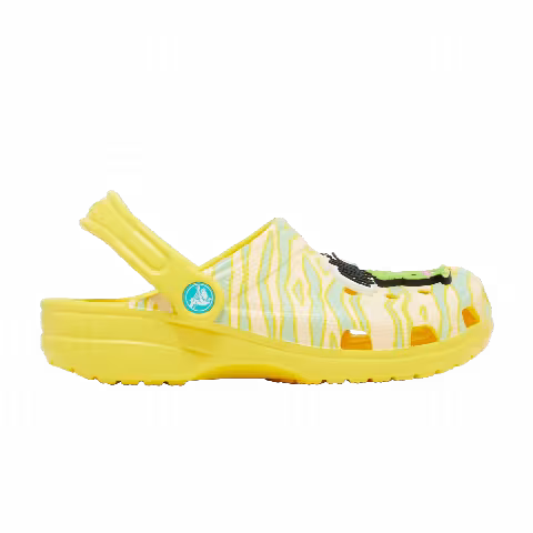 Ron English x Crocs Classic Clog Kids 'Party Animals - Zebra Lemon'