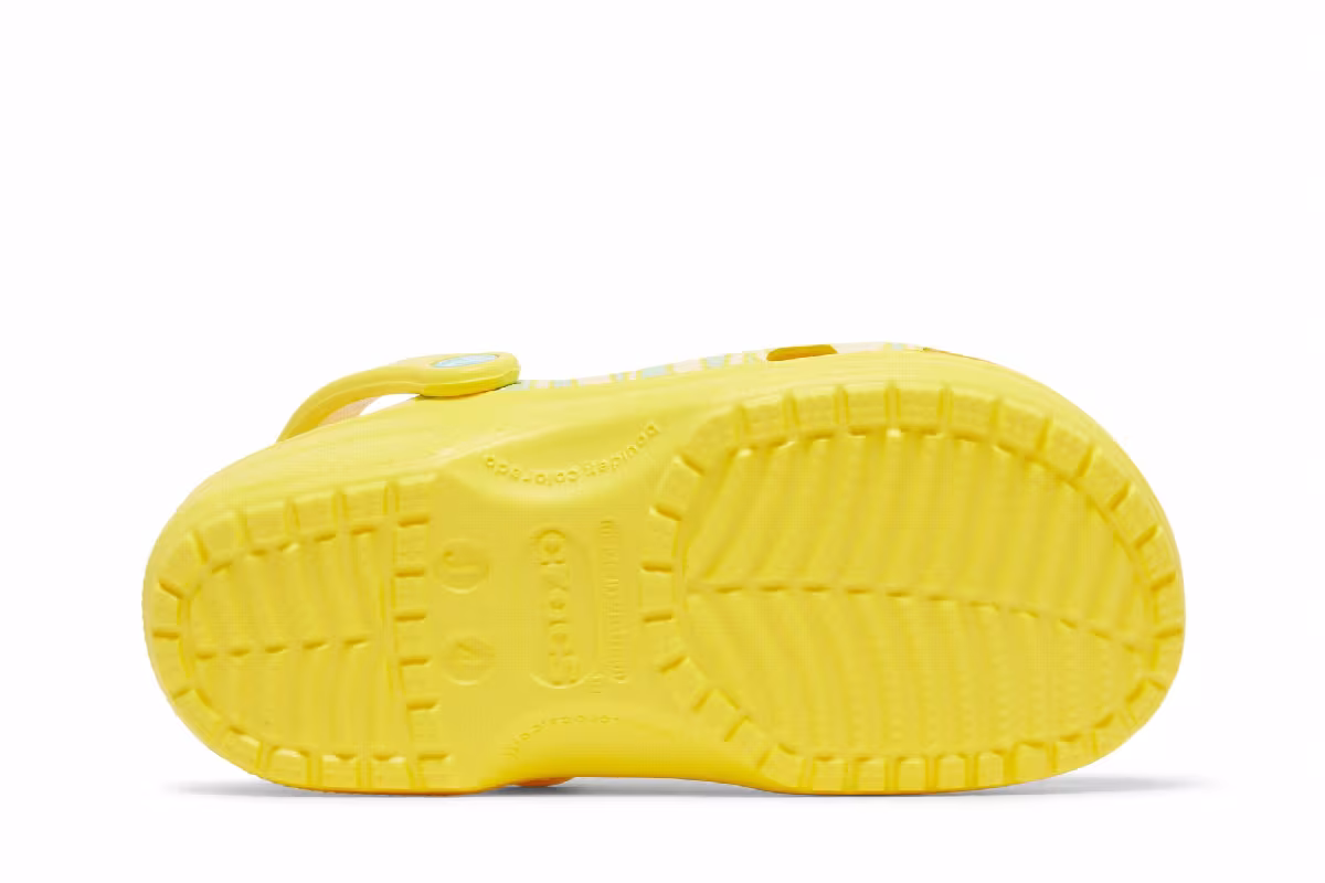 Ron English x Crocs Classic Clog Kids Party Animals - Zebra Lemon, view 5