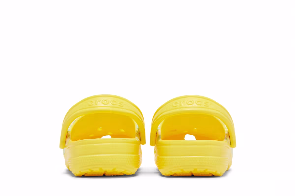 Ron English x Crocs Classic Clog Kids Party Animals - Zebra Lemon, view 7