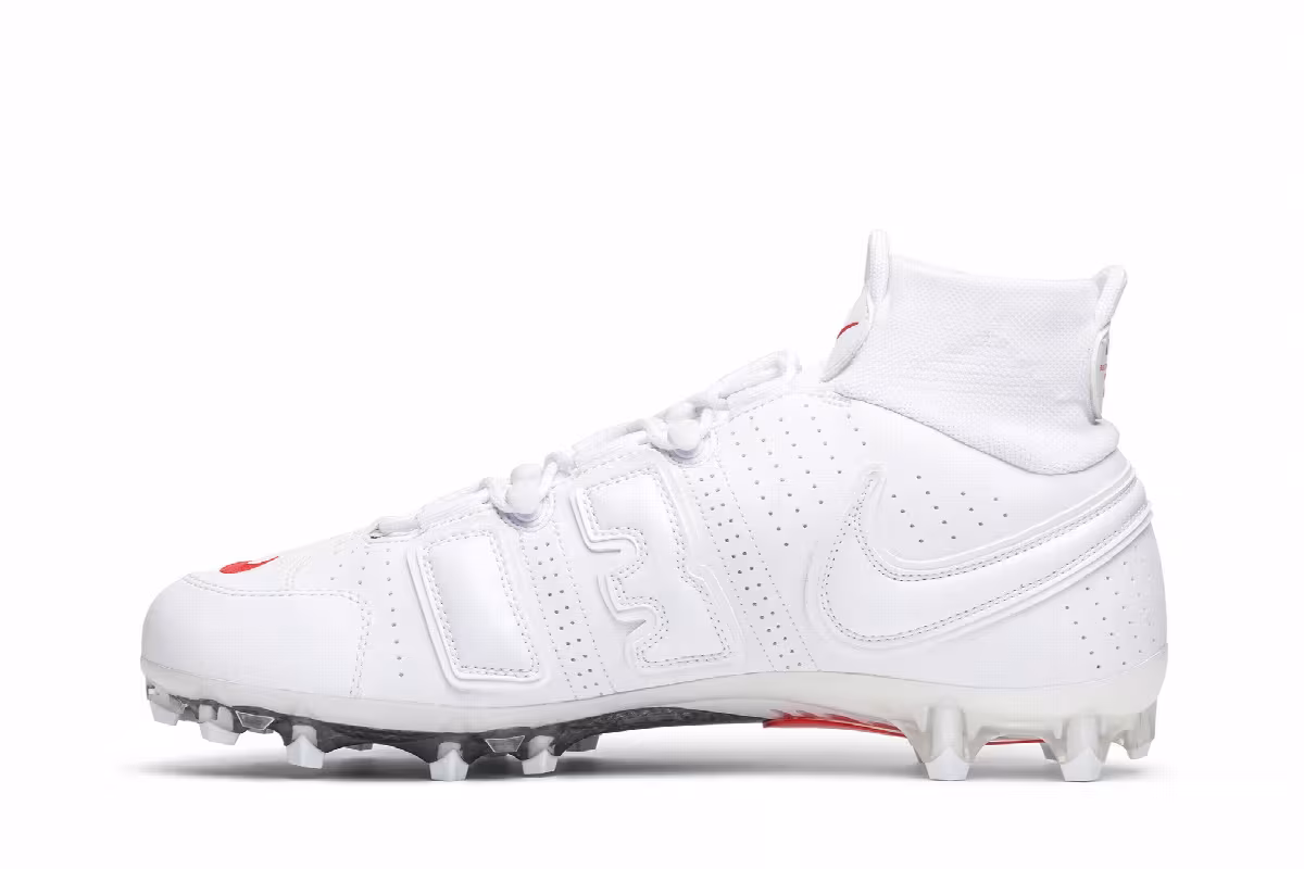 Nike Vapor Untouchable Shark 3 OBJ Uptempo White, view 4