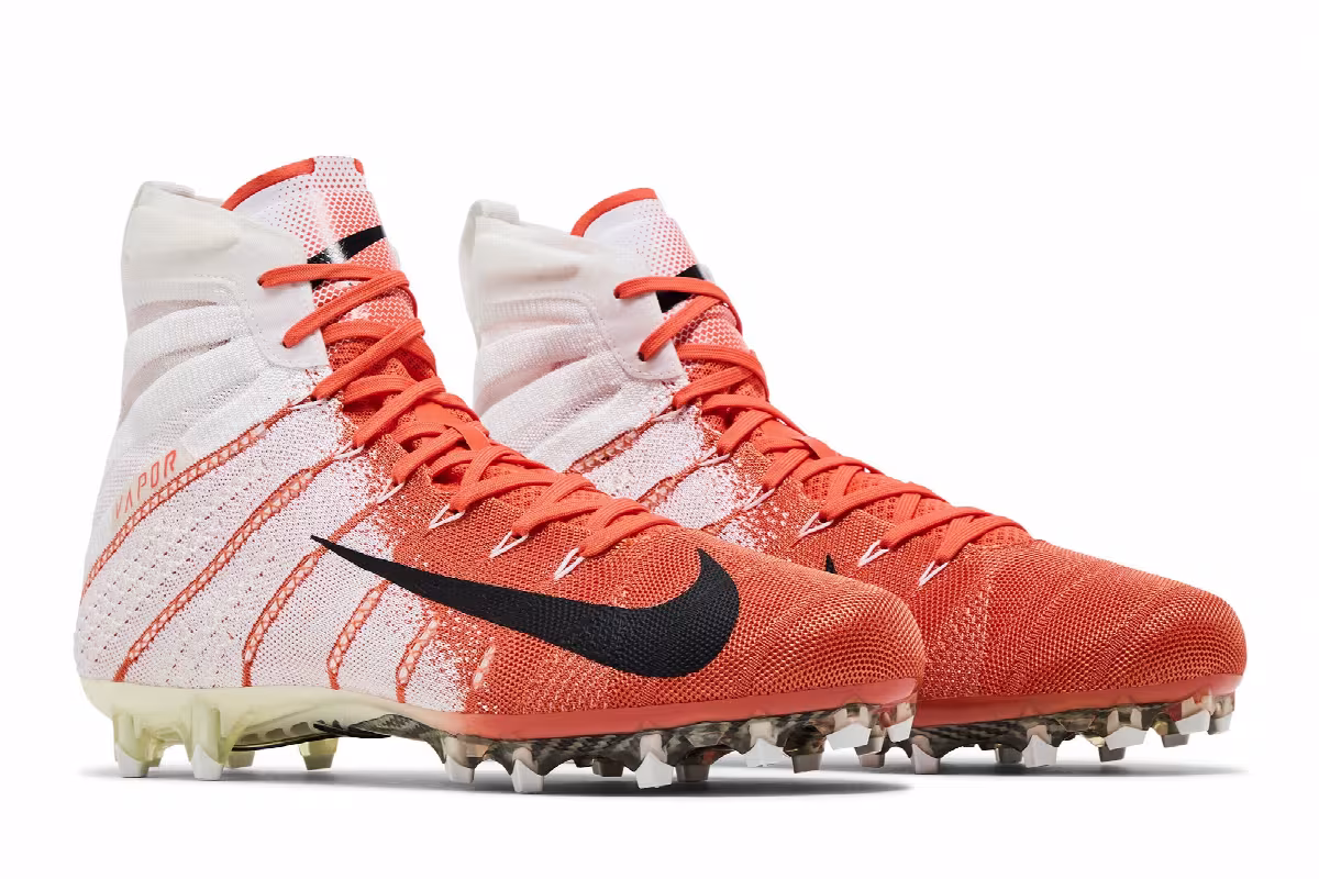 Nike Vapor Untouchable 3 Elite Flyknit White Crimson, view 9