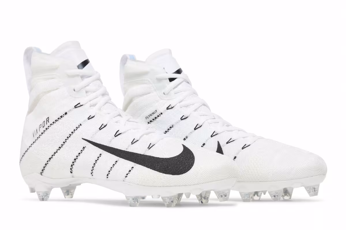 Nike Vapor Untouchable 3 Elite Flyknit White Black, view 9