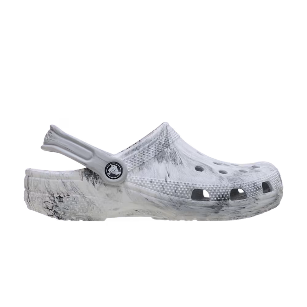 Crocs Women's Classic Clog Marbled Grey Swirl