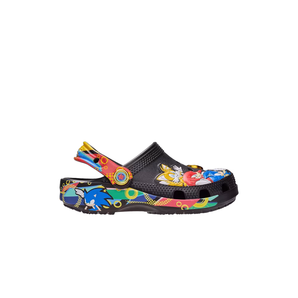 SEGA Sonic The Hedgehog x Crocs Classic Clog TD Black Multi Color