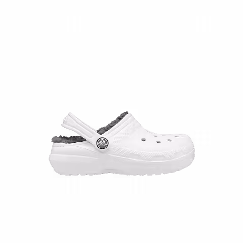 Crocs Classic Lined Clog Toddler 'White Grey'