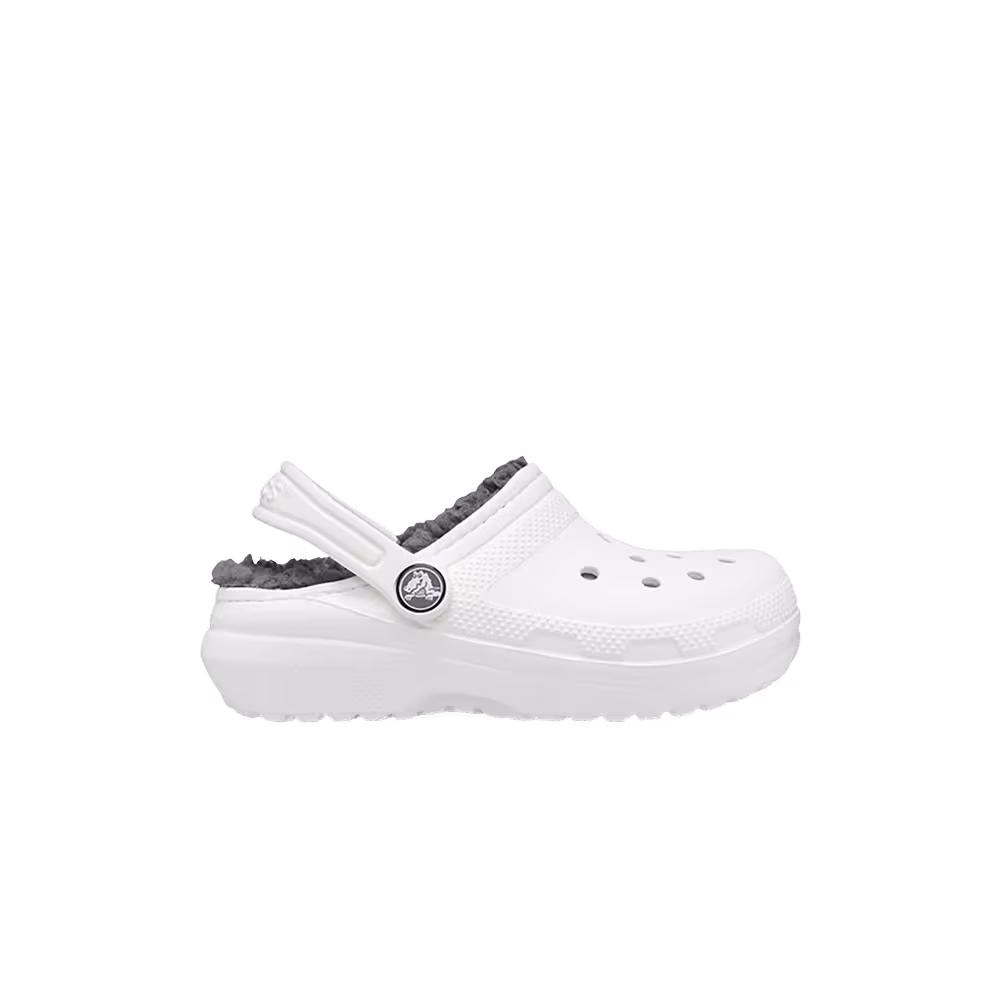 Crocs Classic Lined Clog Toddler White Grey