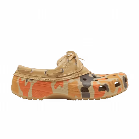 Crocs Classic Duck Camo Boat Shoe 'Tan Shocking Orange'