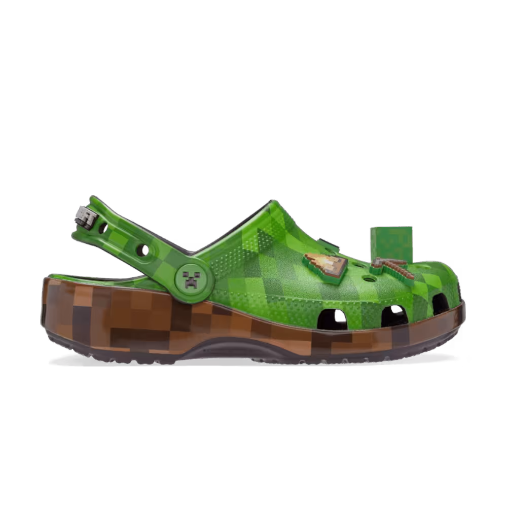 Minecraft x Crocs Classic Clog Big Kid Grass Block