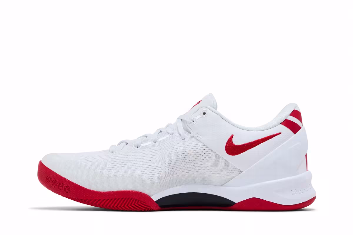 Nike Kobe 8 Protro TB Promo White University Red, view 4