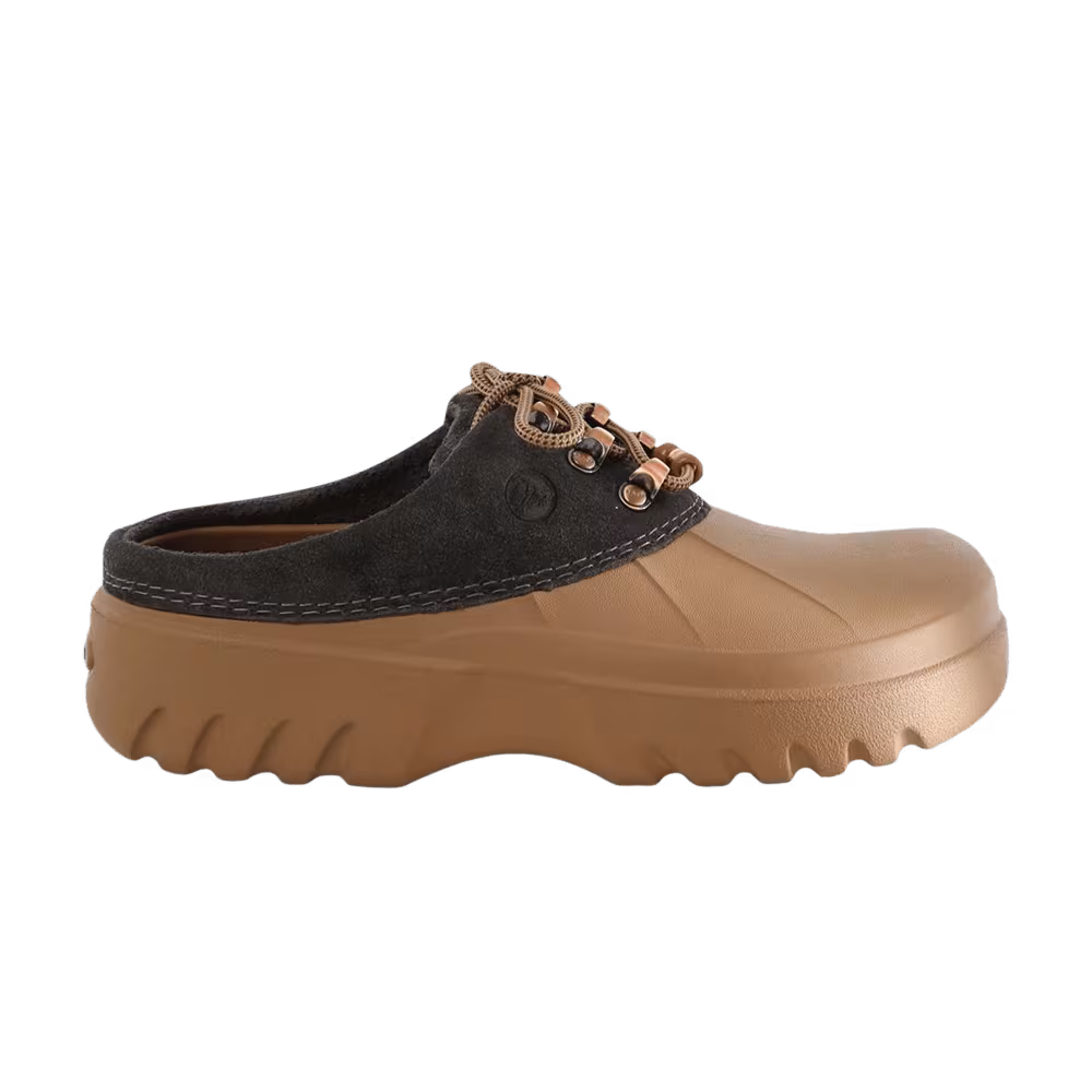 Crocs Axle Suede Mule Sepia Dark Cocoa
