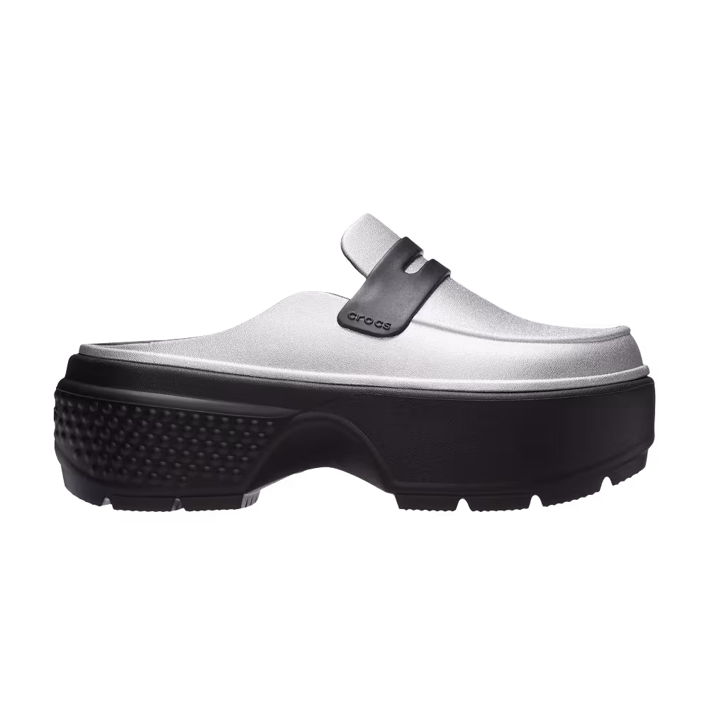 Crocs Stomp Loafer Silver Black