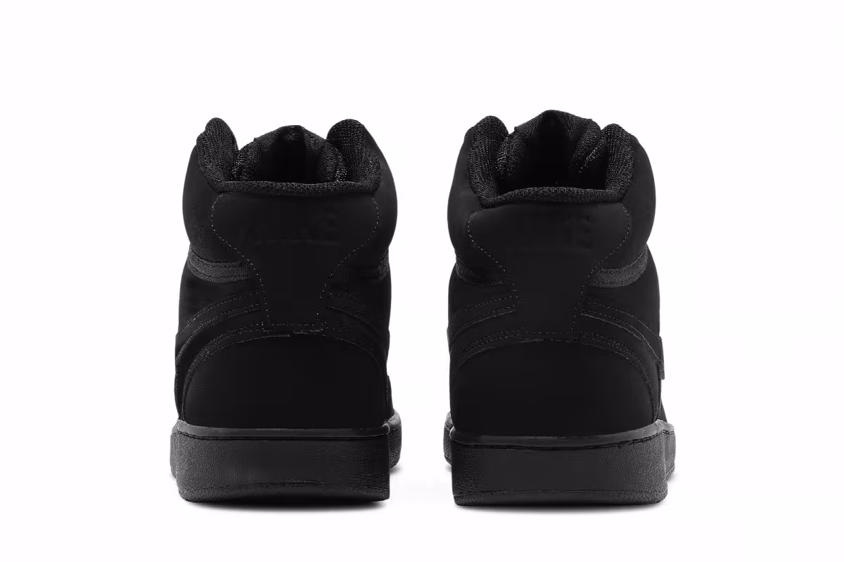 Nike Court Vision Mid Triple Black, view 7