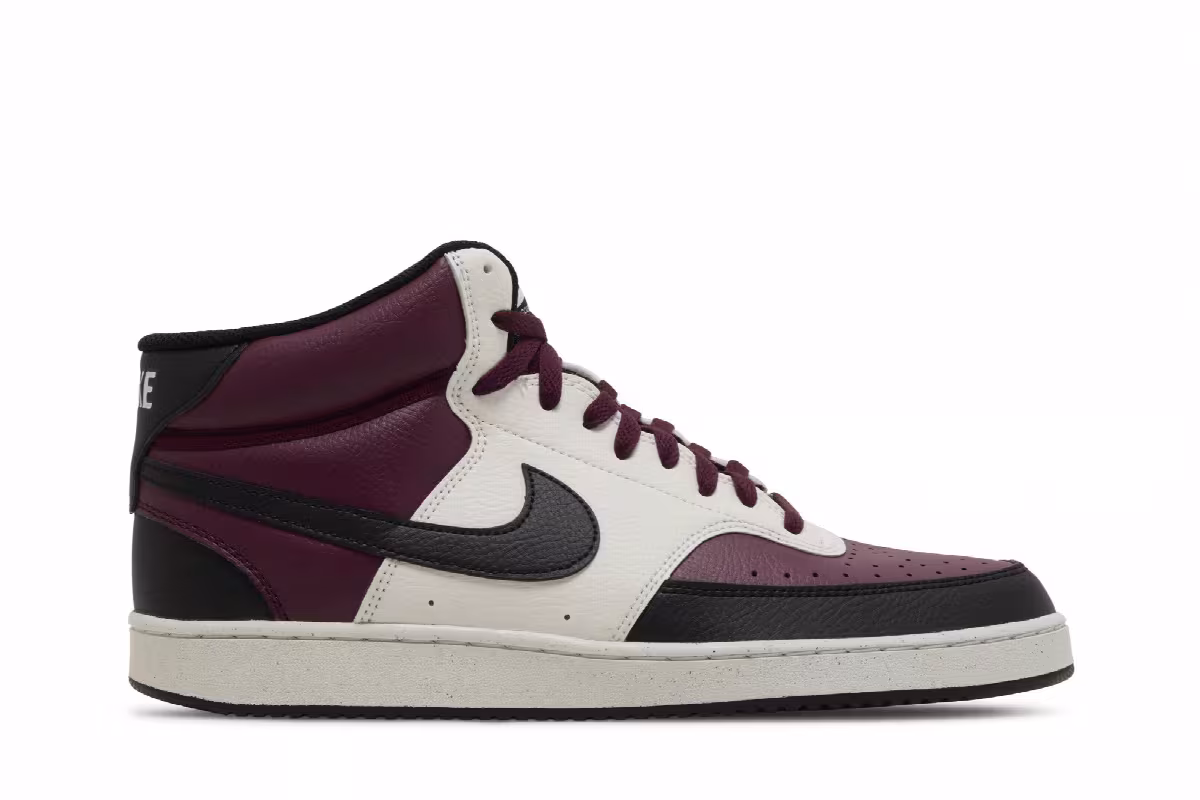 Nike Court Vision Mid Next Nature Dark Beetroot, view 2