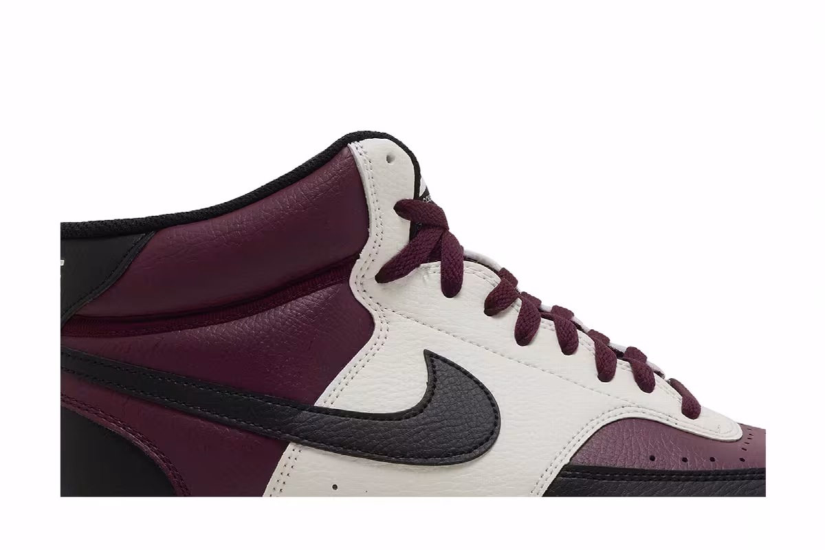Nike Court Vision Mid Next Nature Dark Beetroot, view 3