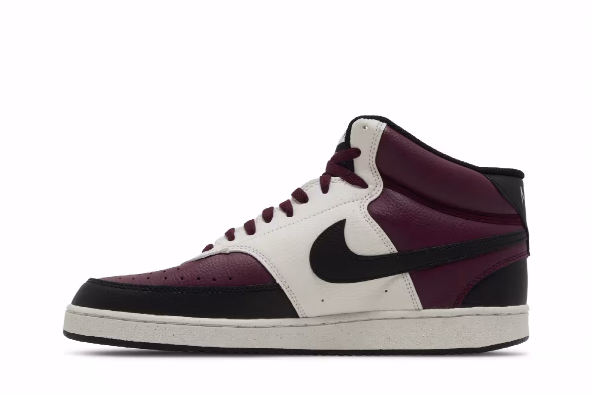 Nike Court Vision Mid Next Nature Dark Beetroot, view 4