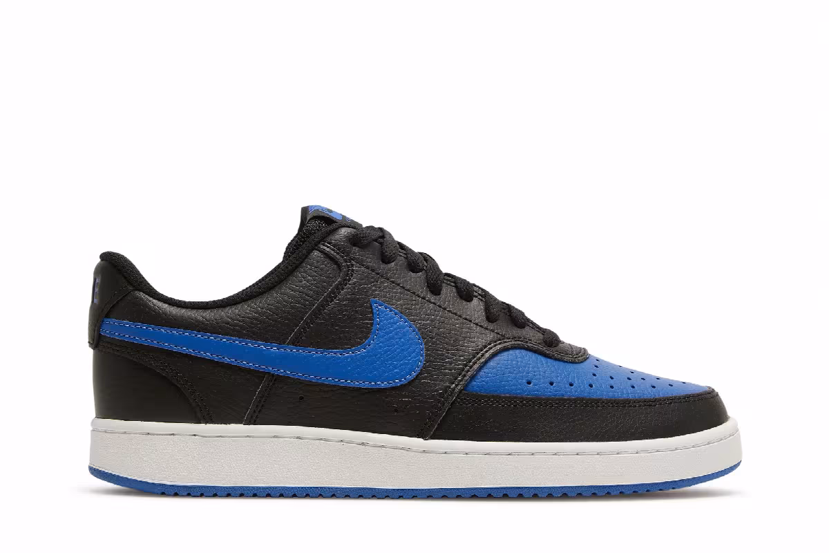 Nike Court Vision Low Black Game Royal, view 2