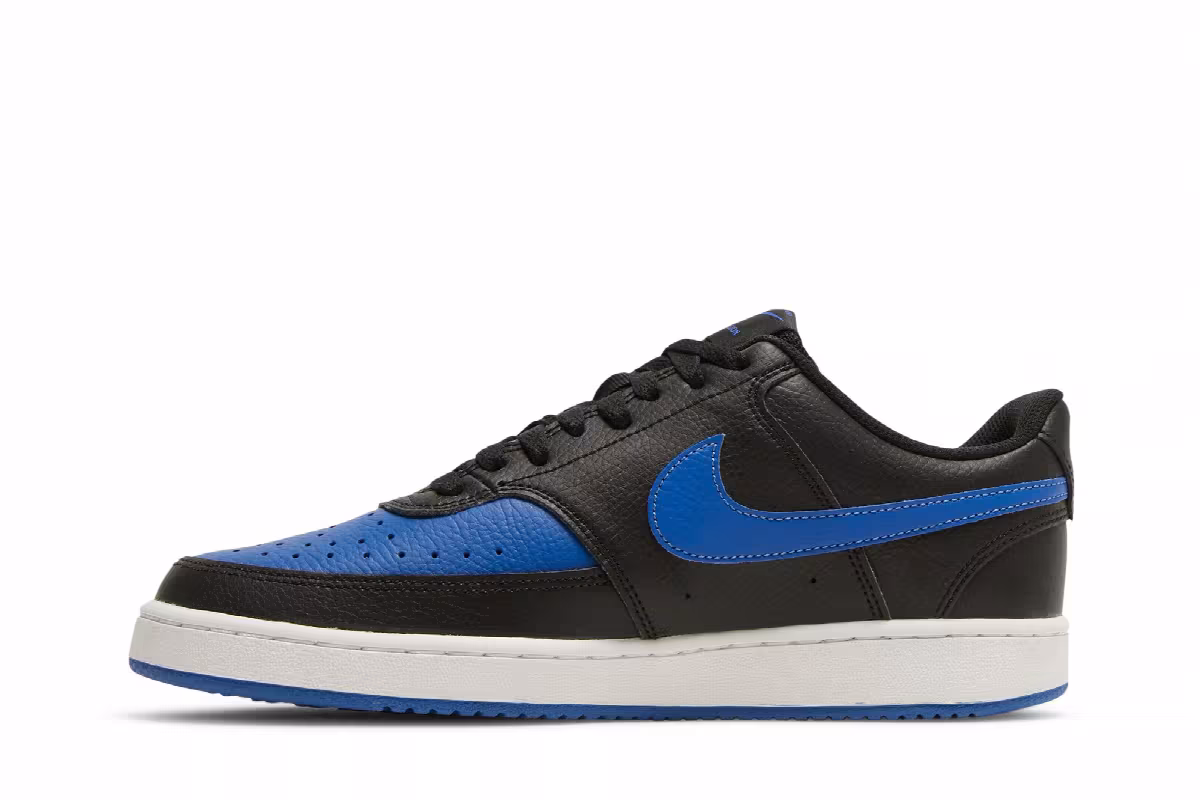 Nike Court Vision Low Black Game Royal, view 4