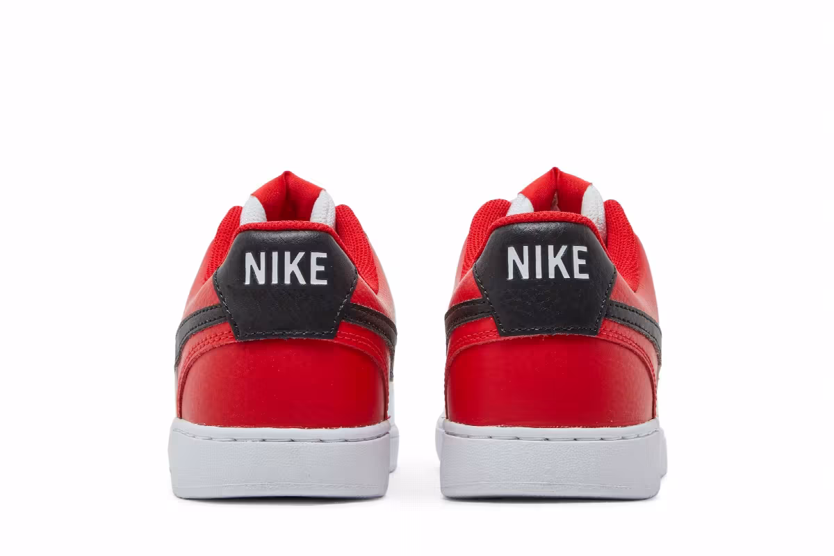 Nike Court Vision Low White University Red, view 7