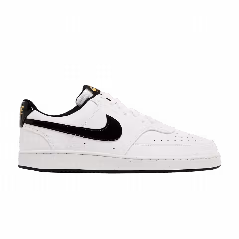 Nike Court Vision Low 'White Black Metallic Gold'