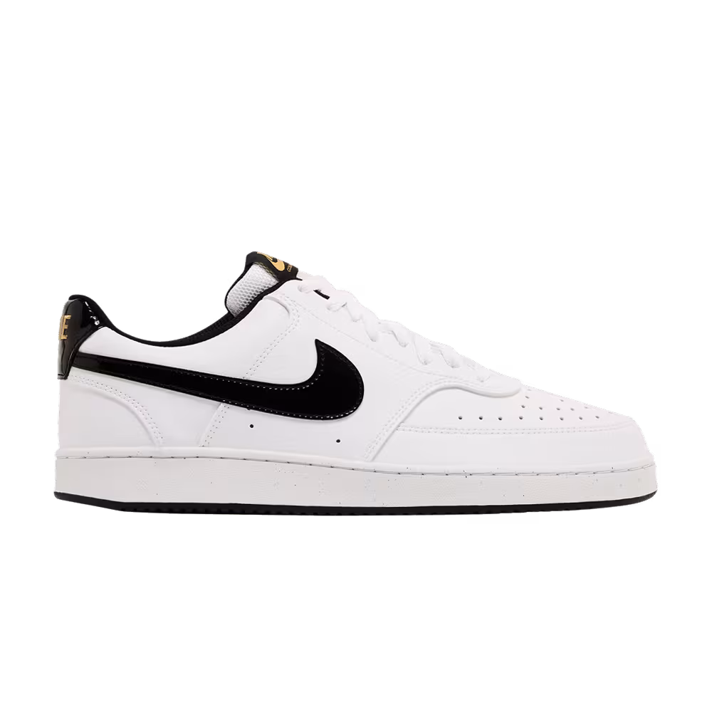 Nike Court Vision Low White Black Metallic Gold