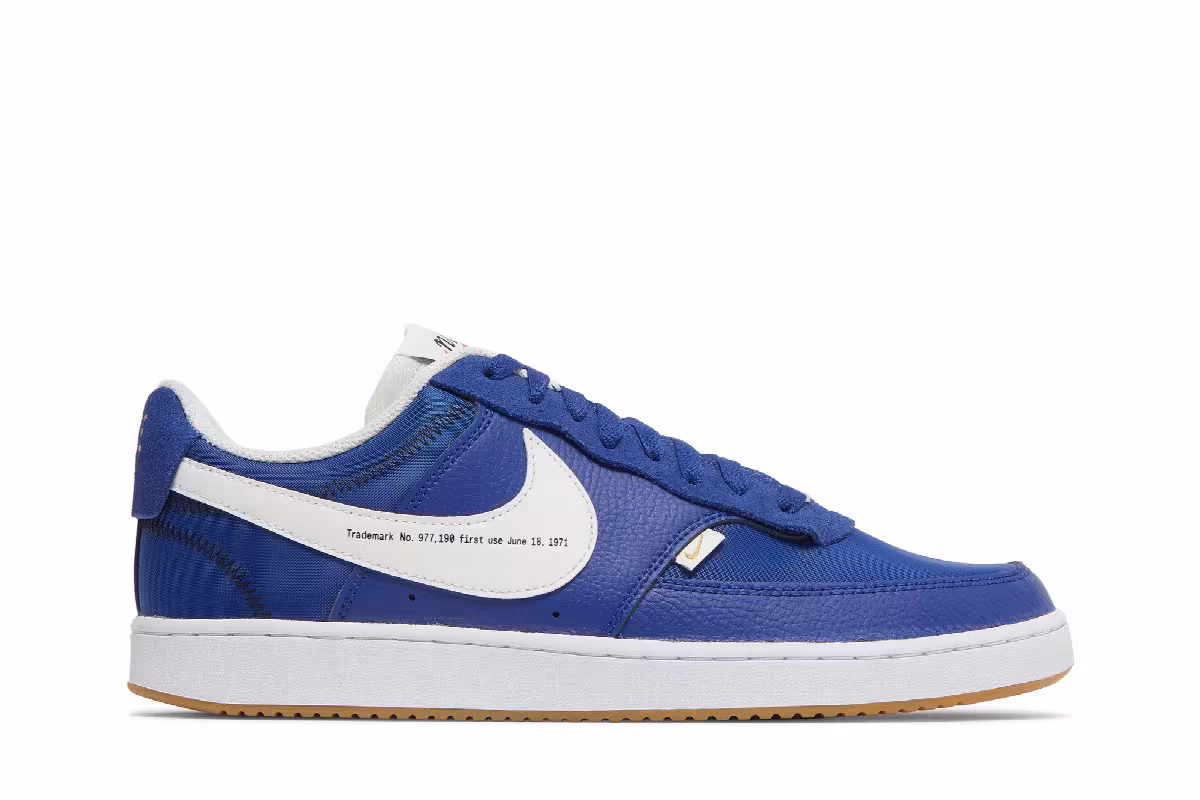 Nike Court Vision Low Premium First Use - Deep Royal Blue, view 2
