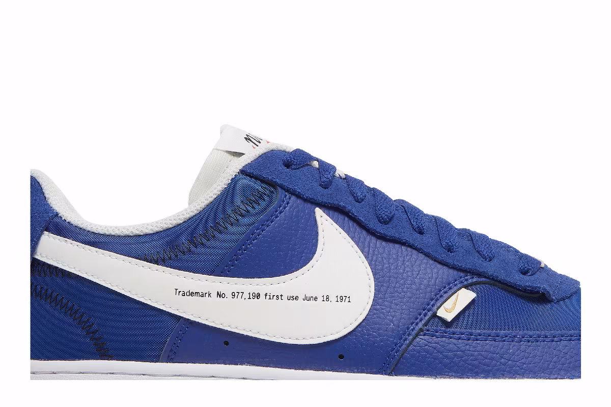 Nike Court Vision Low Premium First Use - Deep Royal Blue, view 3