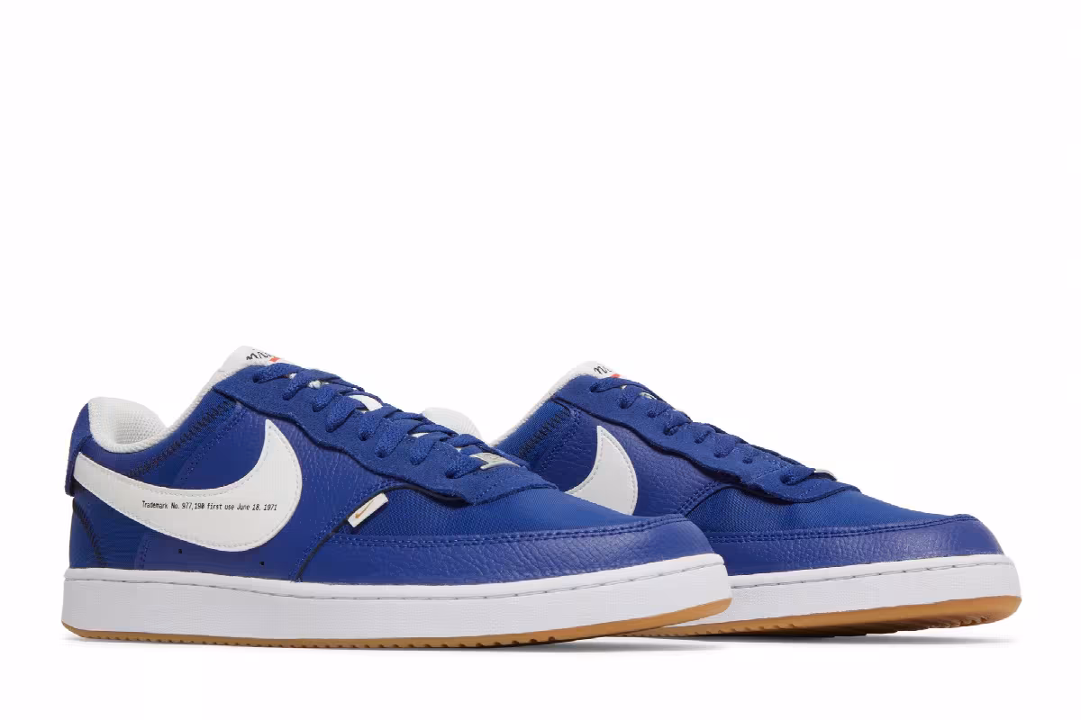 Nike Court Vision Low Premium First Use - Deep Royal Blue, view 9