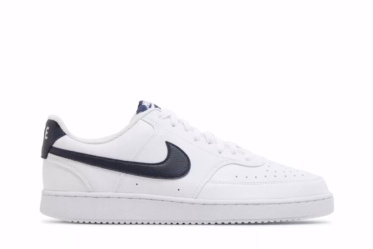 Nike Court Vision Low Next Nature White Midnight Navy, view 2
